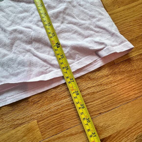 NIRVANA x Womens Light Pale Pink Band Graphic Tee 90s Y2K Grunge Emo l Size XL - Picture 5 of 6